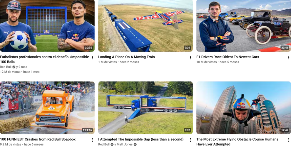 Referencia · canal de Red Bull